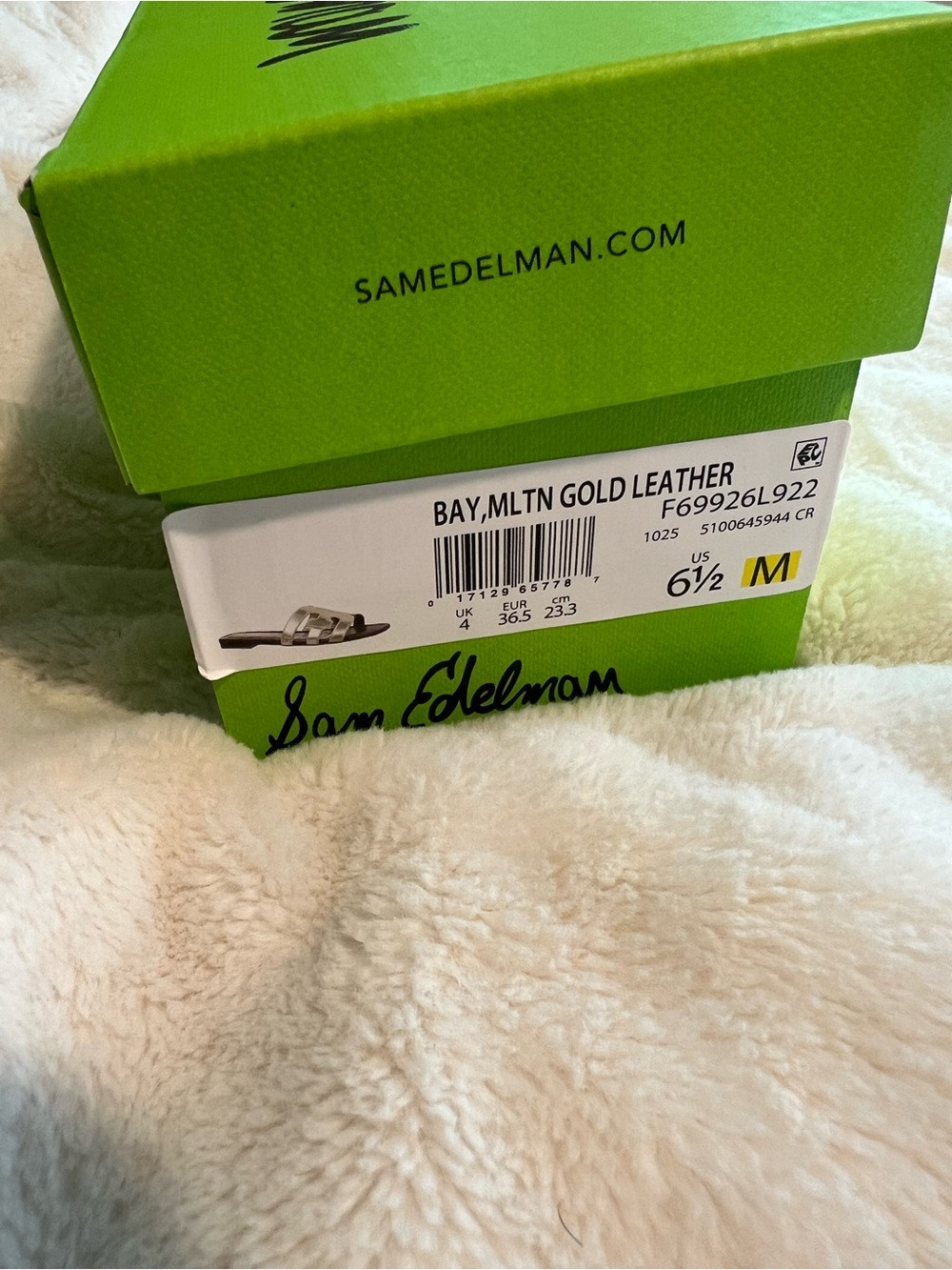Sam Edelman Gold Slide Sandals - Women - Picture 3 of 4